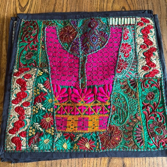 LOT OF 5 Indian Traditional Handmade Patchwork Cushion Cover Ethnic Emb… - Picture 2 of 16